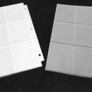 100 Notebook Pages w 9  2.5" x 3.5" Pockets for Sports Cards, PSE Slabbed Stamps