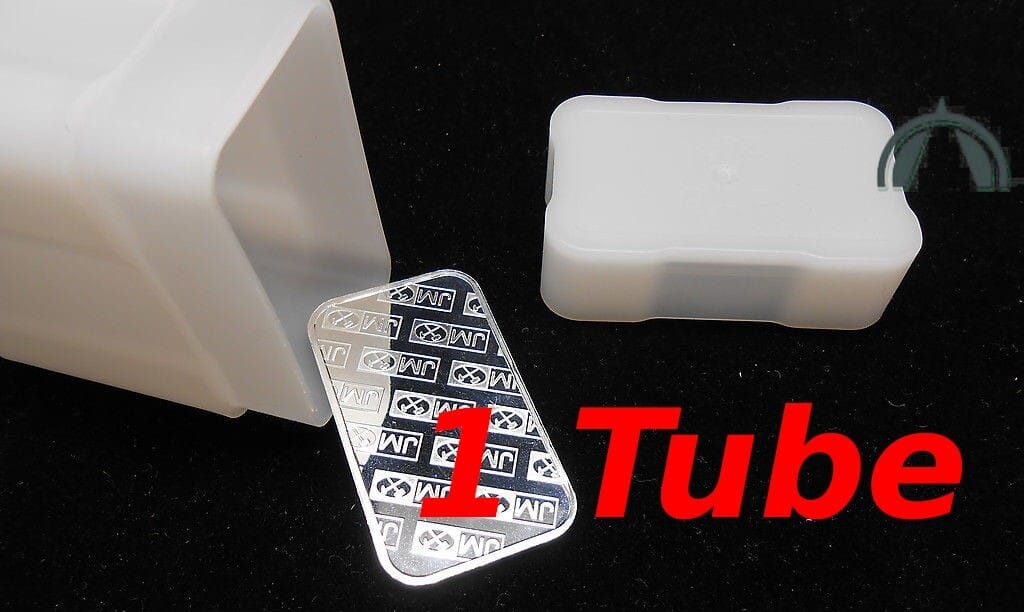 New Coin Safe Silver Bar Tube W Lid Holds 20 1Oz Silver Bars / Archival Storage 1 New Coin Safe Silver Bar Tube w Lid Holds 20 1oz Silver Bars / Archival Storage