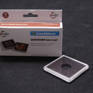 17mm QUADRUM INTERCEPT 2" x 2" Square Coin Holders  1/10oz Silver Britannia, 6Pk