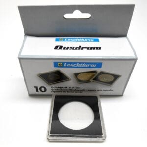 34mm - 10 Quadrum Square Coin Capsules Holders for $20 Gold Double Eagle
