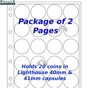 ENCAP 40/41 Pages For Coins In Capsules | ASE | Koala | Libertad | Kangaroo &