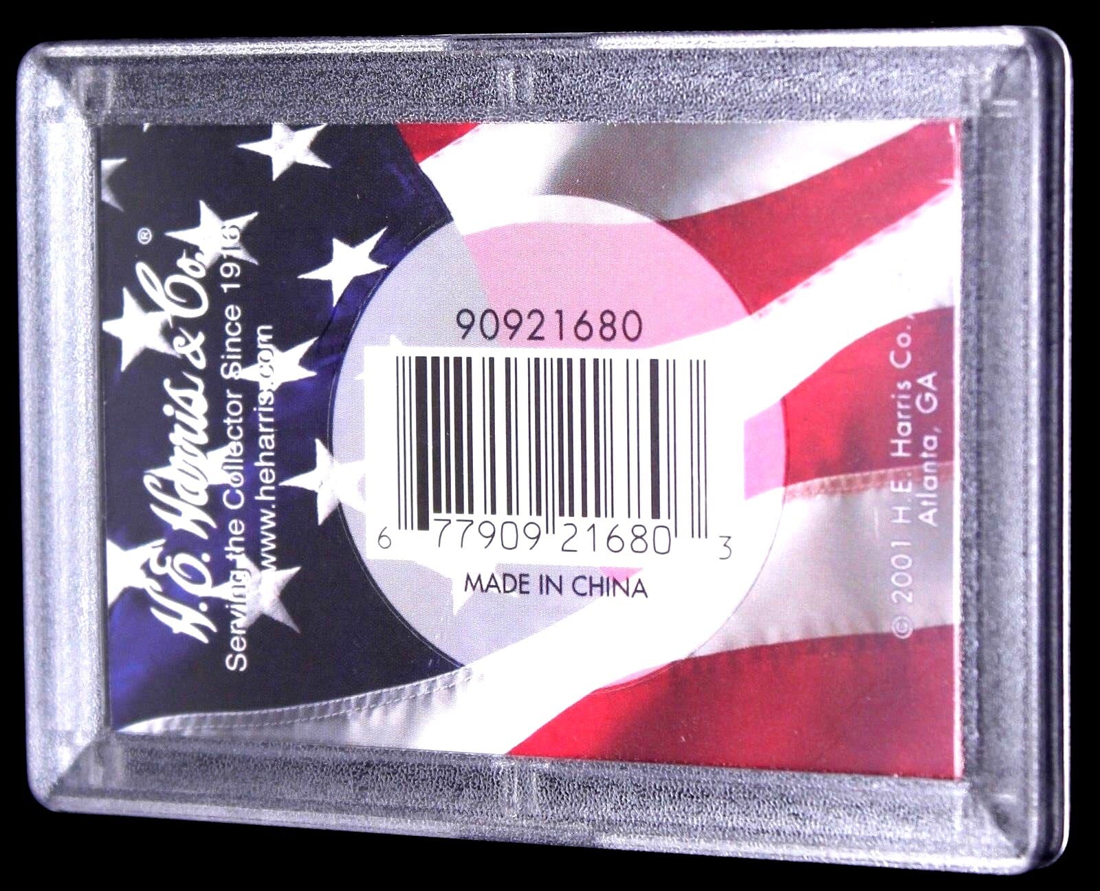 American Silver Eagle Plastic Display Case W Flag &Amp; Frosty Edges 2 American Silver Eagle Plastic Display Case w Flag & Frosty Edges - Image 2