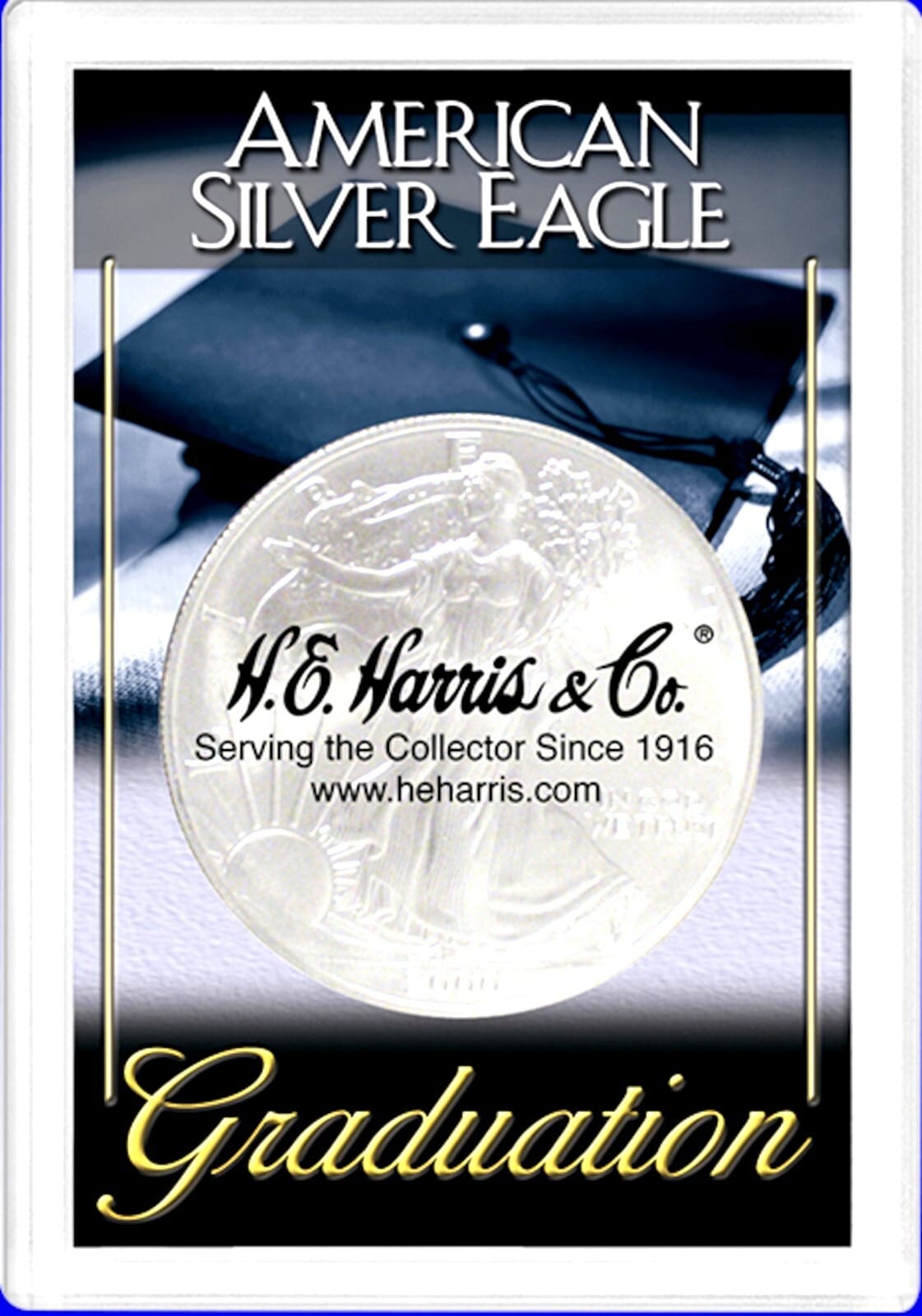 Graduation Cap &Amp; Tassel 1Oz American Silver Eagle 2X3 Frosty For The Graduate 1 Graduation Cap & Tassel 1oz American Silver Eagle 2x3 Frosty for the Graduate