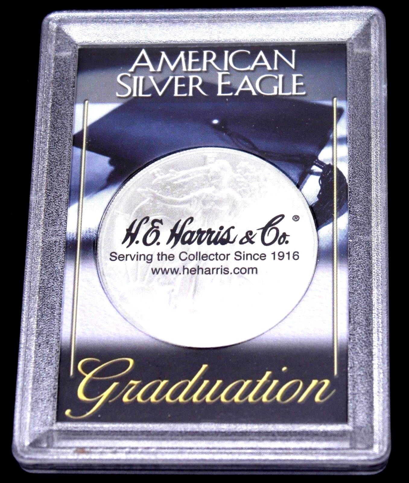 Graduation Cap &Amp; Tassel 1Oz American Silver Eagle 2X3 Frosty For The Graduate 2 Graduation Cap & Tassel 1oz American Silver Eagle 2x3 Frosty for the Graduate - Image 2