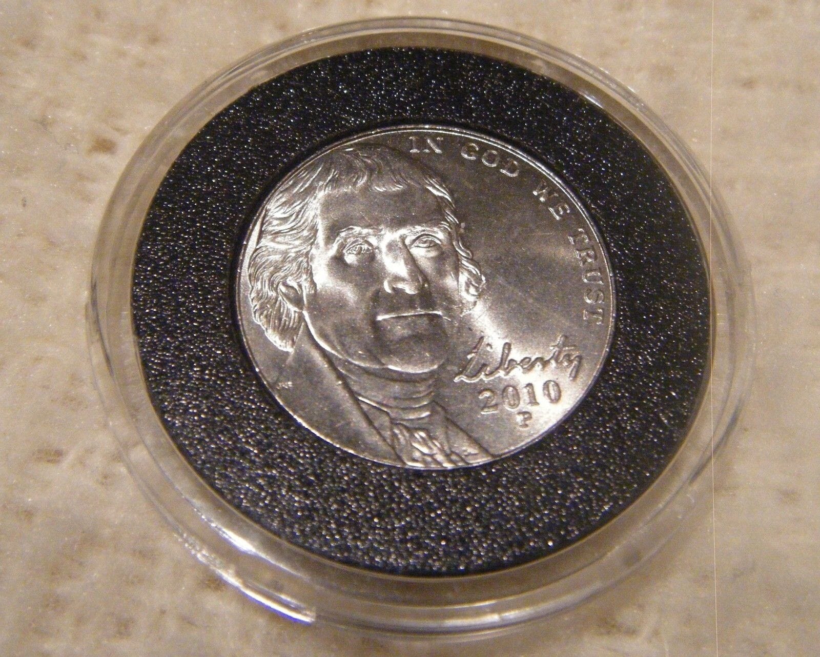 10 Genuine Airtite Capsule &Amp; Black Rings For Buffalo &Amp; Jefferson Nickel, $5 Gold 2 10 GENUINE AIRTITE CAPSULE & BLACK RINGS FOR BUFFALO & JEFFERSON NICKEL, $5 GOLD - Image 2