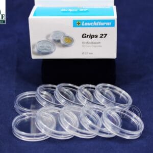 27MM, 10 DIRECT FIT COIN CAPSULES HOLDERS 1/2 oz Gold Eagle 27mm Inner Diameter