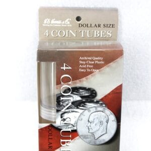 4 large dollar coin tubes