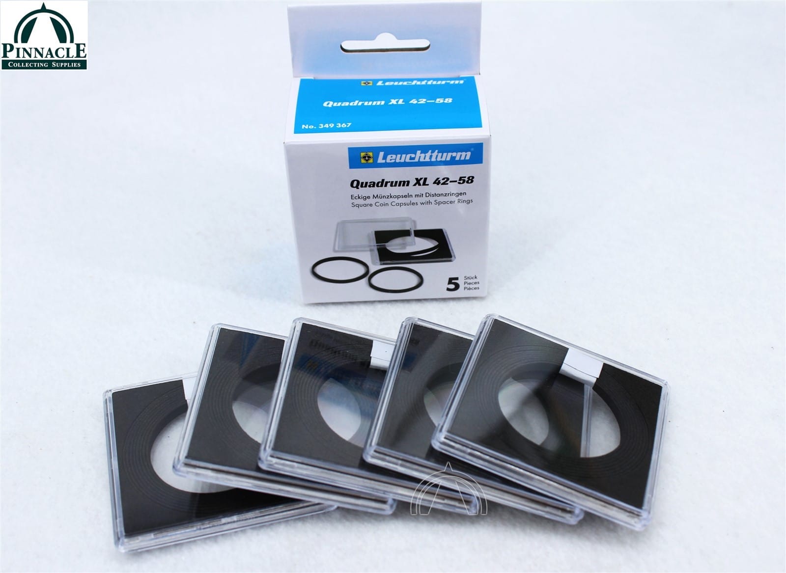 45Mm - 5 Xl Universal Fit Quadrum Square Coin Capsules For Large Coins &Amp; Medals 1 45mm - 5 XL Universal Fit Quadrum Square Coin Capsules for Large Coins & Medals