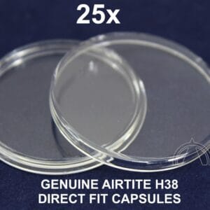 25 GENUINE Airtite Coin Capsules for Peace Morgan Ike Maple Leaf 38mm Air Tight
