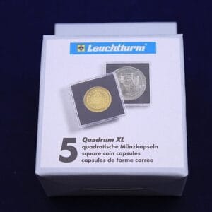 58mm - 5 XL Quadrum Square Coin Capsule Holders for Large Coins & Medals