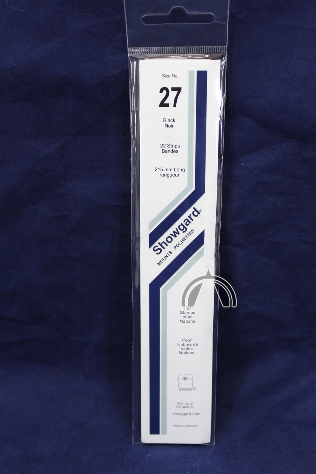 215Mm X 27Mm Showgard Black Stamp Mounts 22 Mounts Per Package Cut To Size 1 215mm x 27mm Showgard BLACK Stamp Mounts 22 Mounts per Package Cut to Size