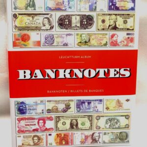 Hardcover Currency Album Holds 300 Currencies and Bank Notes - FREE SHIPPING