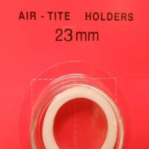23mm Airtite Coin Capsule Holder with White Ring for Israeli 10 New Sheqalim