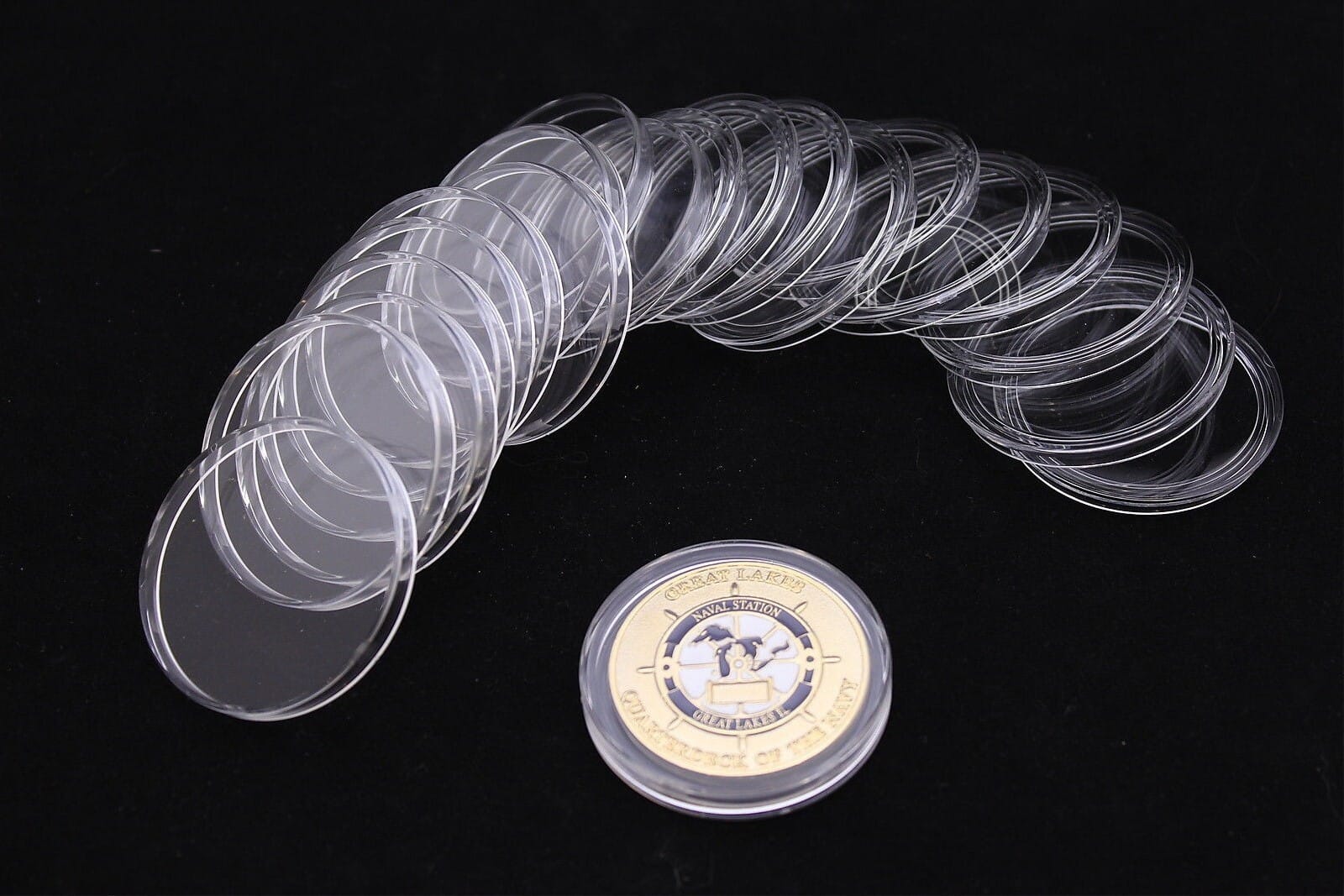 10 Genuine Air Tight Capsules For 47.12Mm Challenge Coins, Model X3 Free Ship 1 10 Genuine Air Tight Capsules for 47.12mm Challenge Coins, Model X3 FREE SHIP