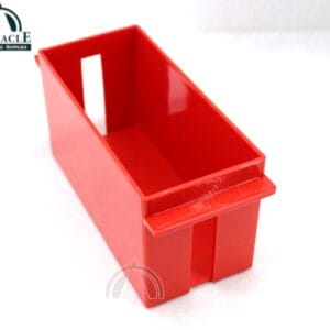 PENNY & CENT ROLL LARGE CAPACITY PLASTIC COIN TRAY, RED IN COLOR