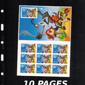 10 VARIO PLUS 1S Pocket Pages for Stamp Currency Collecting Black 8 1/2 x 11