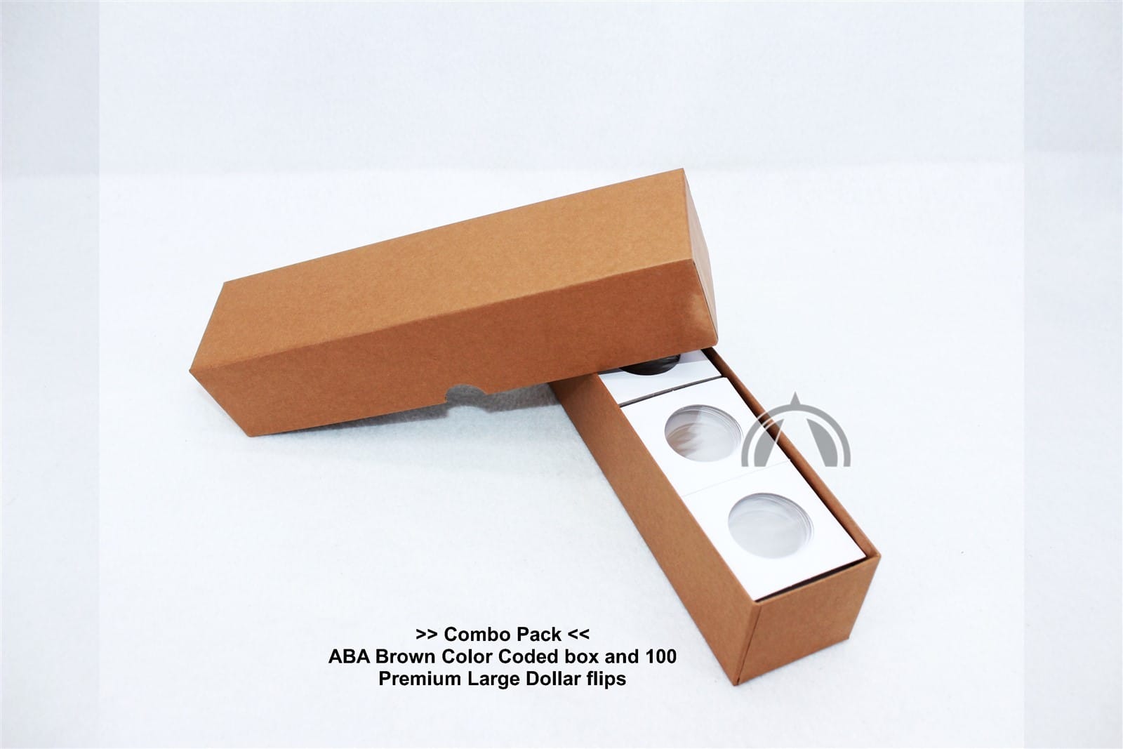 100 Premium Quality 2X2 Flips For Us Half Dollars &Amp; Brown Aba Color Coded Box 1 100 Premium Quality 2x2 Flips for US Half Dollars & Brown ABA Color Coded Box