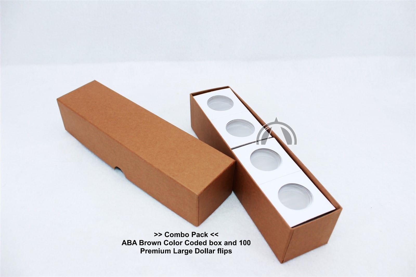 100 Premium Quality 2X2 Flips For Us Half Dollars &Amp; Brown Aba Color Coded Box 2 100 Premium Quality 2x2 Flips for US Half Dollars & Brown ABA Color Coded Box - Image 2