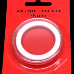 36mm GENUINE Airtite Coin Capsule Holder w/ White Ring for ½oz SILVER KOALA