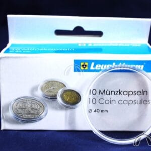 10 Direct Fit 40mm Coin Capsules for UK 1oz Silver Britannia (1997-2013)