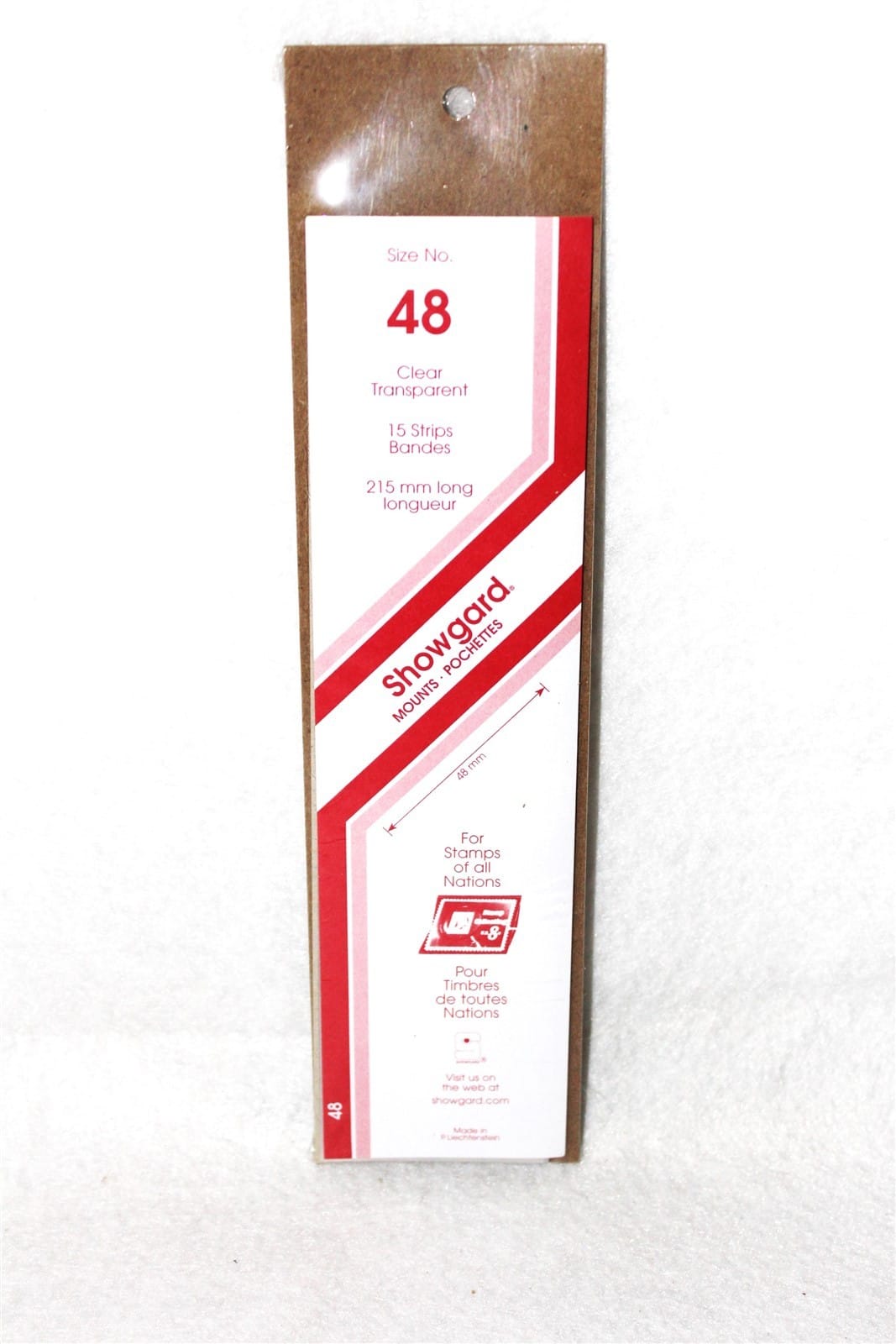215Mm X 48Mm Showgard Clear 15 Stamp Strips / Package For Canada Issue &Amp; Blocks 1 215mm x 48mm Showgard CLEAR 15 Stamp Strips / Package for Canada Issue & Blocks