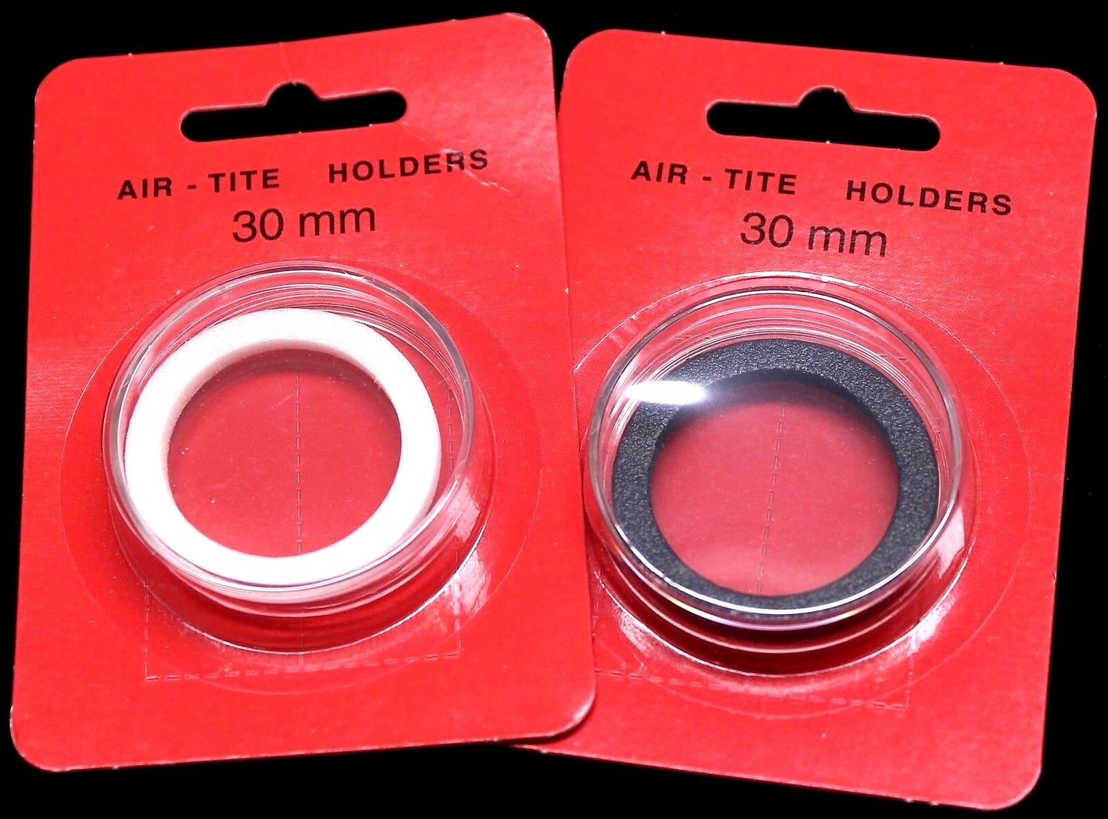 30Mm Airtite Coin Capsule Holder W White Ring For Us Half Dollars - Free Ship 2 30mm AIRTITE COIN CAPSULE HOLDER w WHITE RING FOR US HALF DOLLARS - FREE SHIP - Image 2