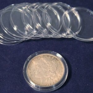 10 Direct Fit Guardhouse Coin Capsule Holders for Peace Morgan Ike Silver Dollar