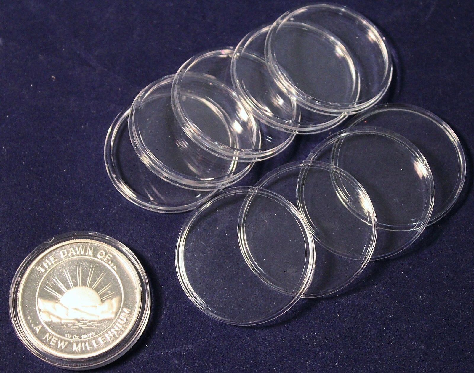 5 Direct Fit Air Tight Airtight Coin Capsules For Silver &Amp; Copper Rounds 39Mm 1 5 Direct Fit Air Tight Airtight Coin Capsules for Silver & Copper Rounds 39mm