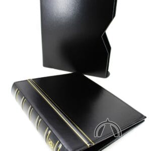 BLACK VARIO Classic 4 Ring Binder with Slipcase for Stamps, Currency & Other