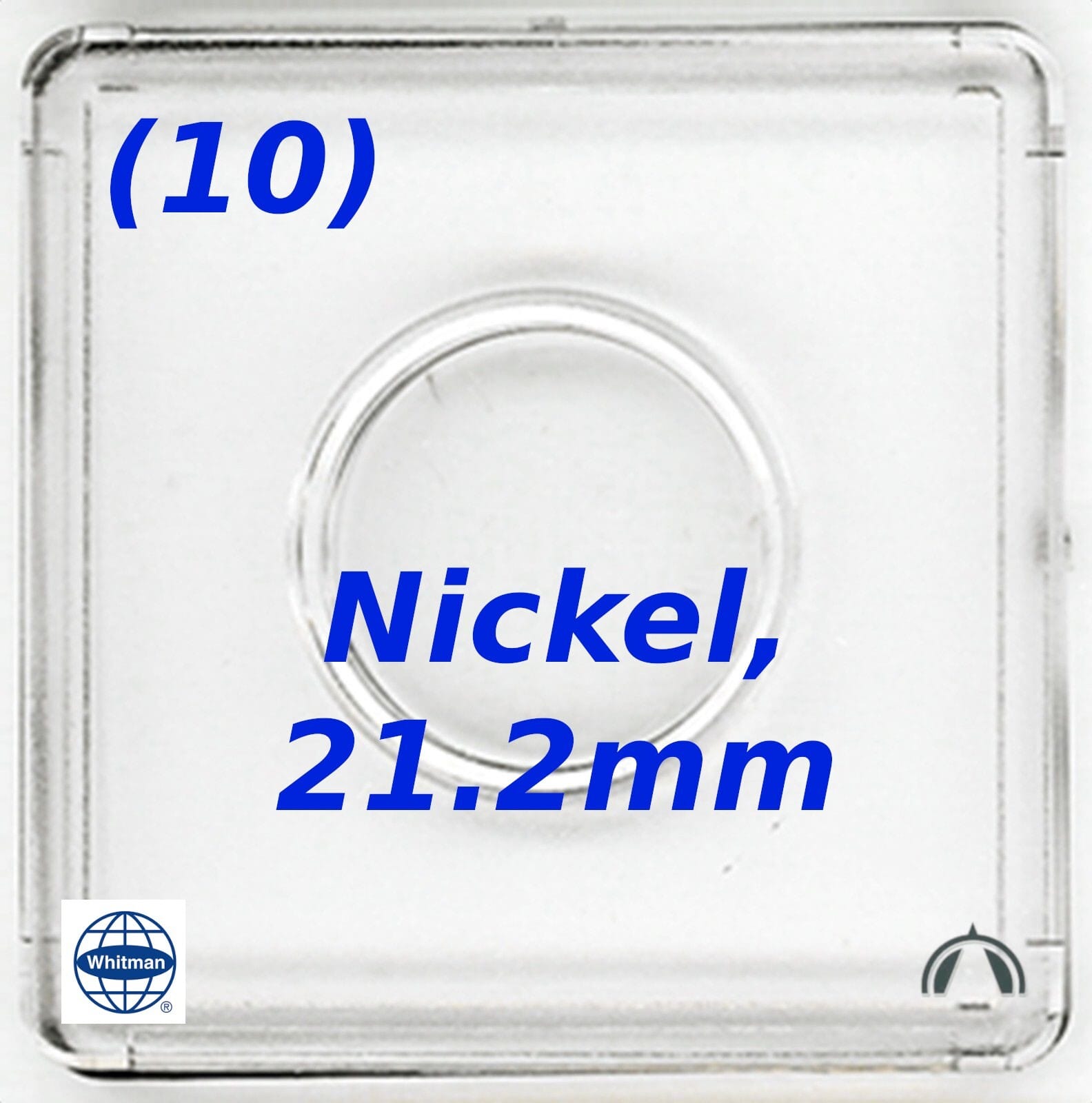 10 Ten Whitman Clear Plastic 2X2 Snaplock Coin Holders For Us Nickels | 21.2Mm 1 10 Ten Whitman Clear Plastic 2x2 Snaplock Coin Holders for US Nickels | 21.2mm