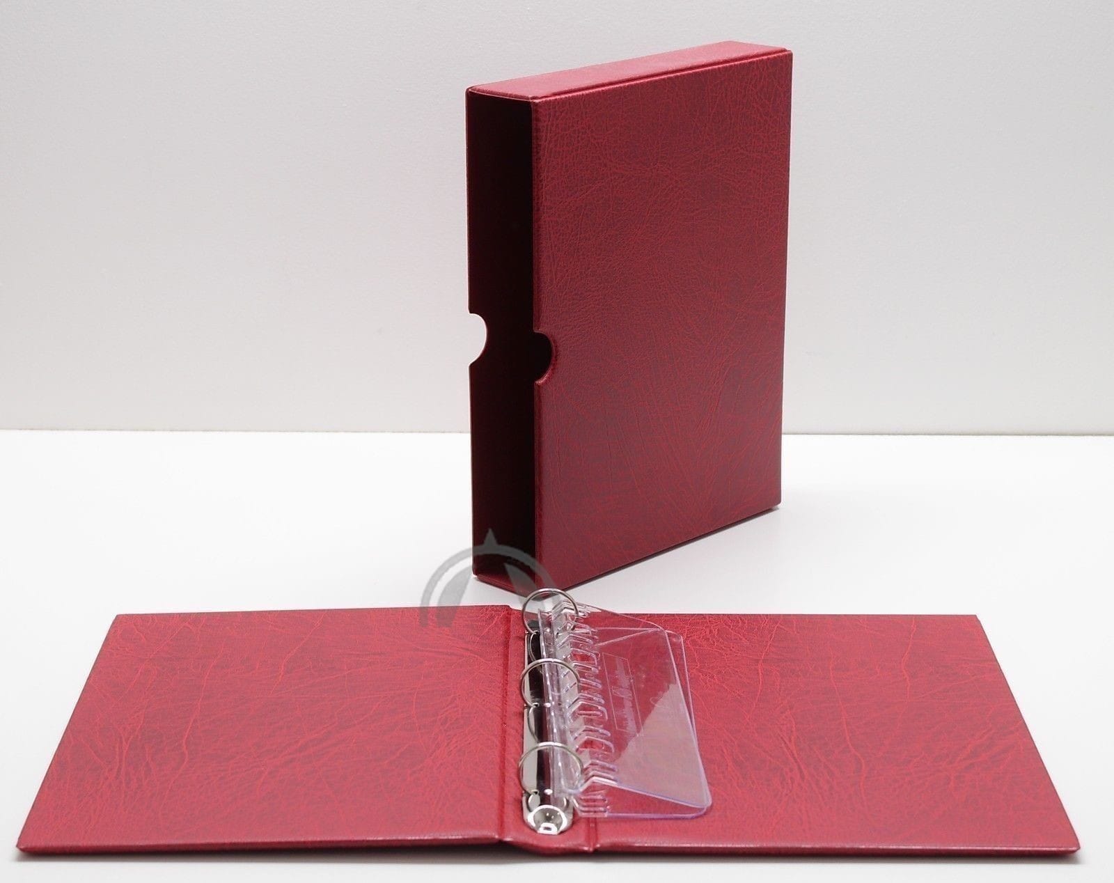 Vario F Padded 3 Ring Red Binder For Stamp, Currency And Other Collecting 1 VARIO F Padded 3 Ring Red Binder for Stamp, Currency and Other Collecting