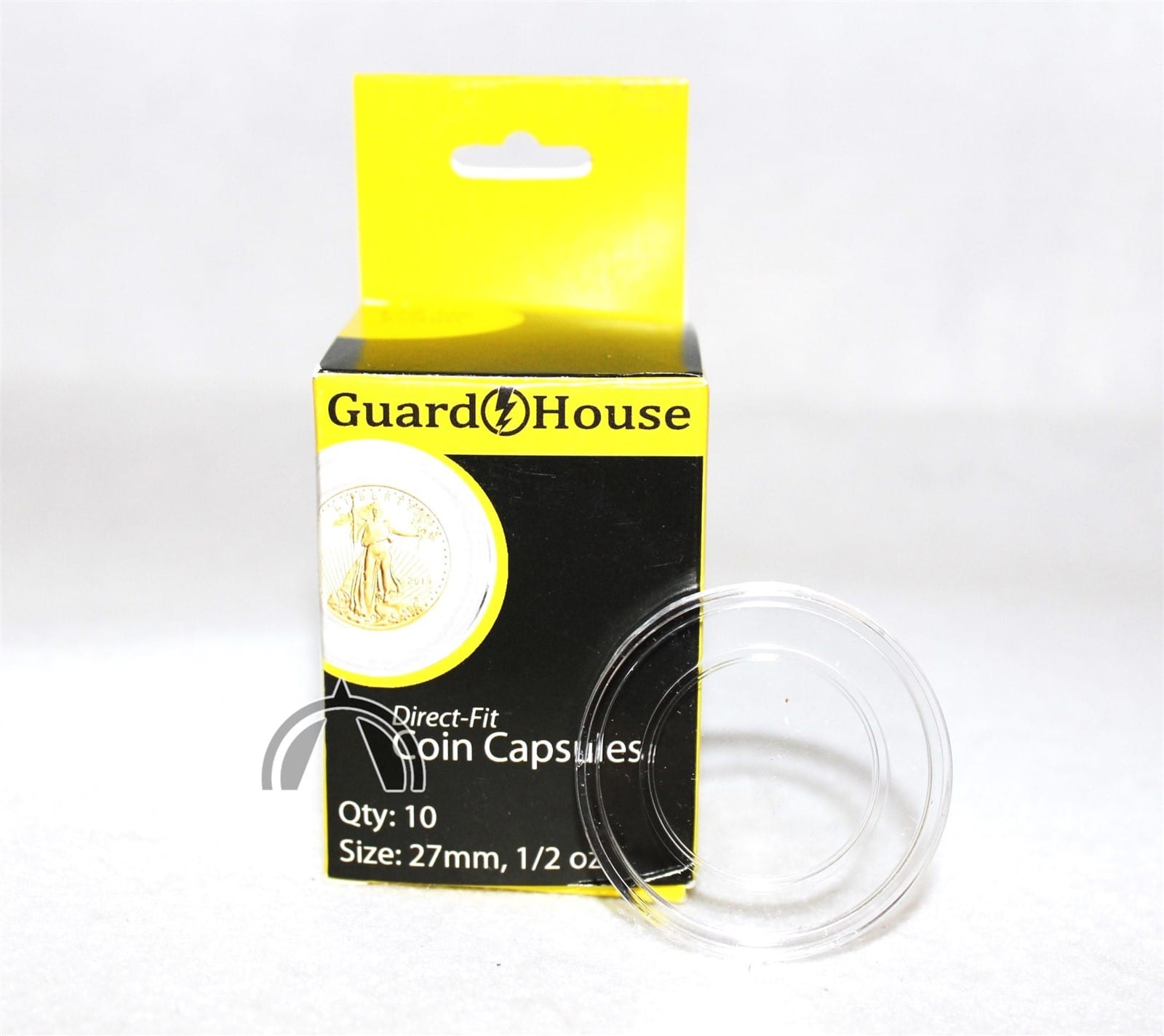 10 Direct Fit 27Mm Guardhouse Coin Capsule Holders For Us 1/2 Oz Gold Eagle 1 10 Direct Fit 27mm Guardhouse Coin Capsule Holders for US 1/2 oz Gold Eagle
