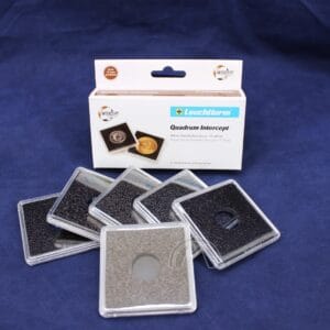 16mm 2"x2" QUADRUM INTERCEPT Square Coin Capsules for 1/10oz Gold Koala 6Pk