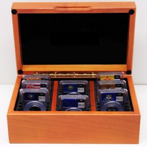 Wood Display Box for 30 PCGS and NGC Certified Coin Slabs / Great Storage