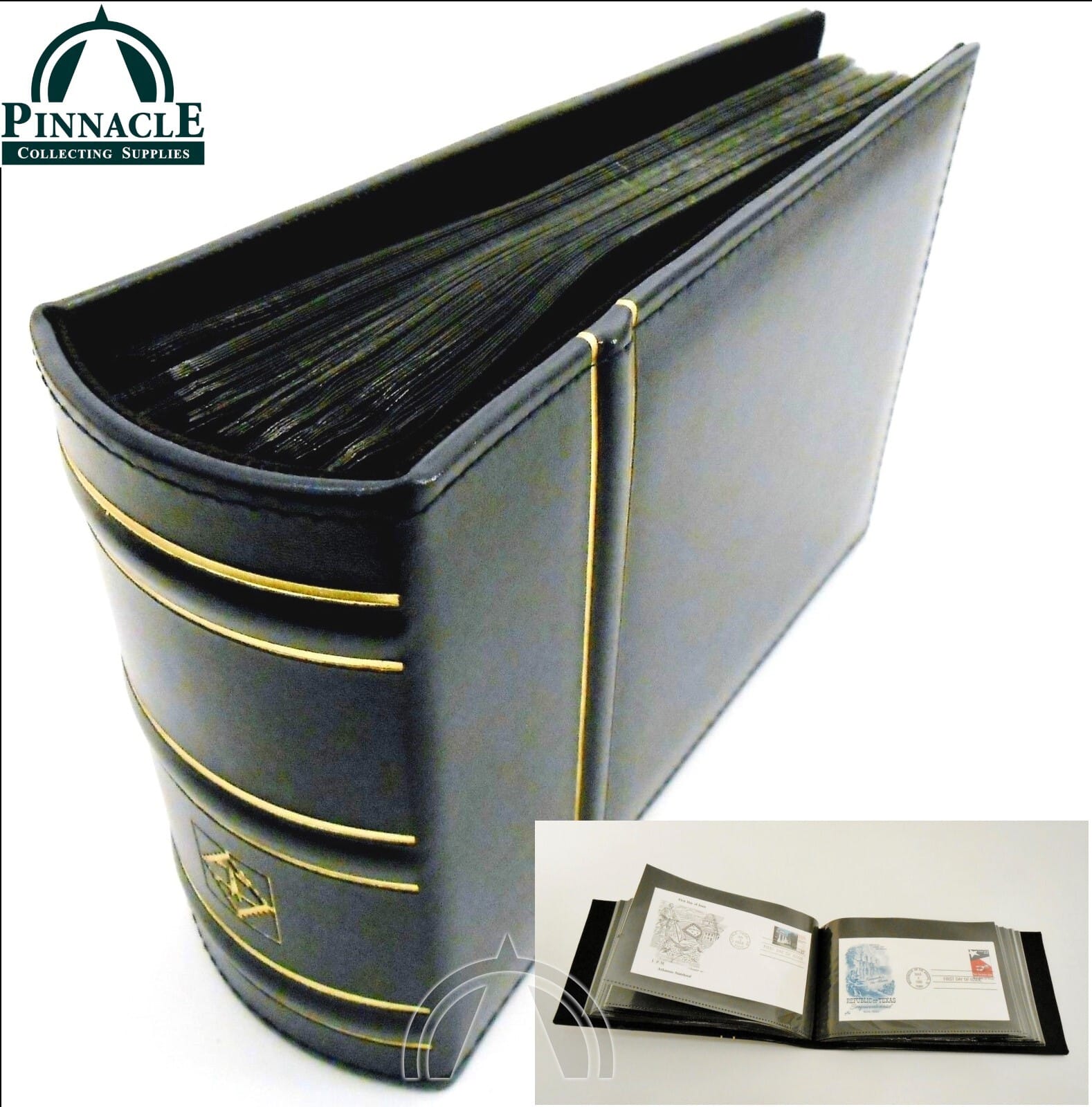Album For 100 First Day Covers / Fdc / Letters / Envelopes / Postcard Dark Green 1 Album for 100 First Day Covers / FDC / Letters / Envelopes / Postcard DARK GREEN