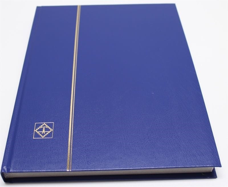 Blue 32 Page Lighthouse Stamp Stock Book With White Pages, 9 Strips Per Page 1 BLUE 32 Page Lighthouse Stamp Stock Book with White Pages, 9 Strips per Page