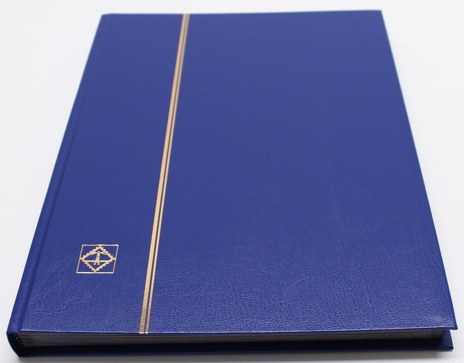 Blue 32 Page Lighthouse Stamp Stock Book With Black Pages, 9 Strips Per Page 1 32 black page stamp stockbook