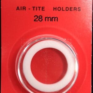 28mm AIRTITE CAPSULE White Ring Austrian 1/2 oz Philharmonic Gold - FREE SHIP