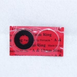 13mm AIRTITE COIN CAPSULE HOLDER WITH BLACK RING , AIR-TITE w RING - FREE SHIP