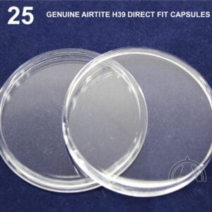 25 GENUINE Airtite Coin Capsule Holders for 39mm Diameter 1oz Silver Rounds H39