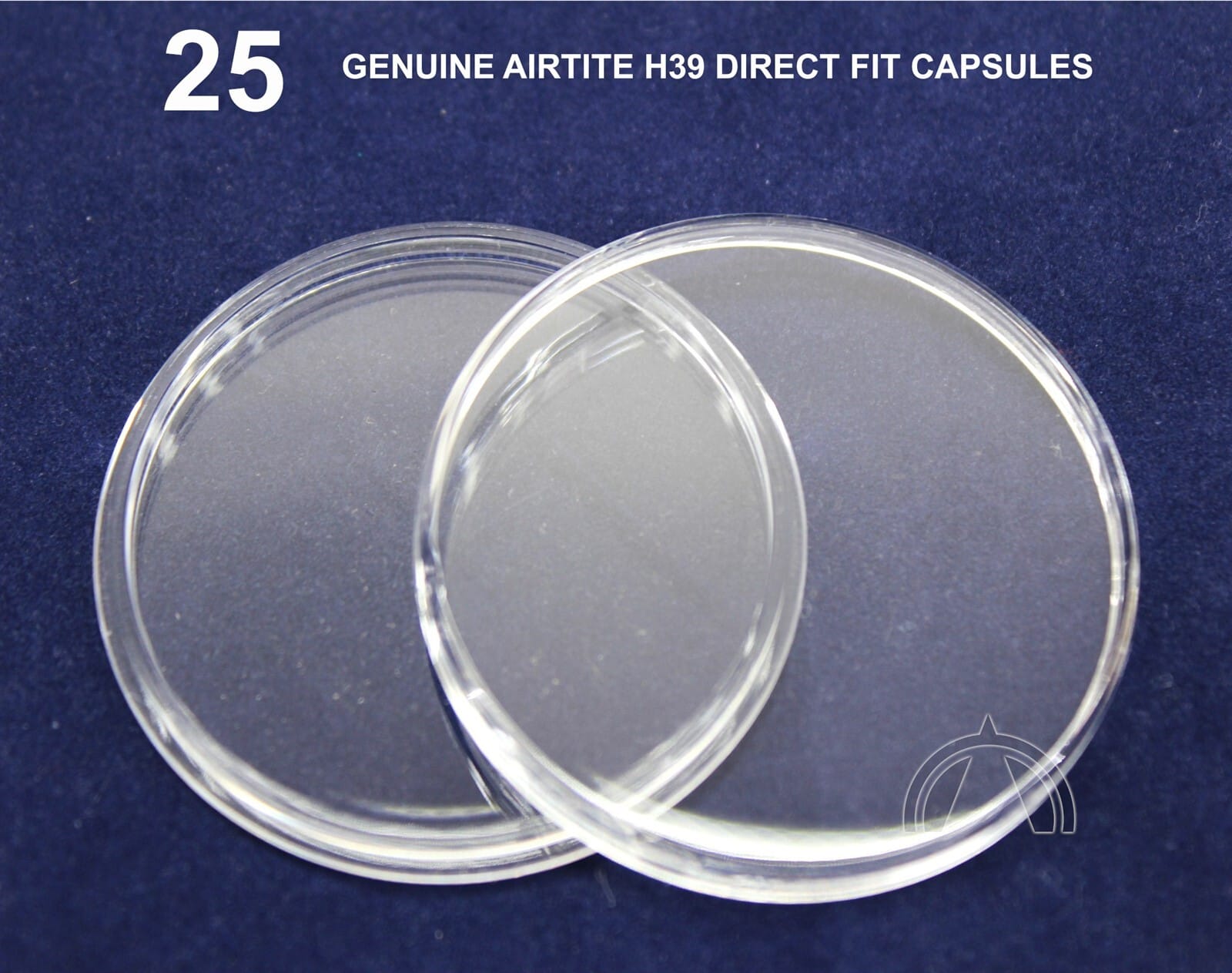 25 Genuine Airtite Coin Capsule Holders For 39Mm Diameter 1Oz Silver Rounds H39 1 25 GENUINE Airtite Coin Capsule Holders for 39mm Diameter 1oz Silver Rounds H39