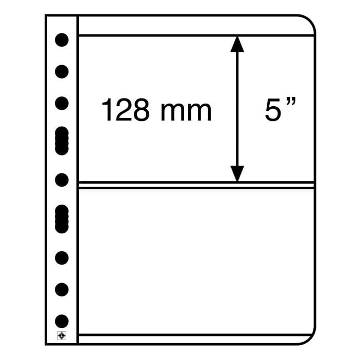 (5) Vario 2C Pocket Pages For Stamp, Currency And Other Collecting Clear Pockets 2 (5) VARIO 2C Pocket Pages for Stamp, Currency and other Collecting Clear Pockets - Image 2