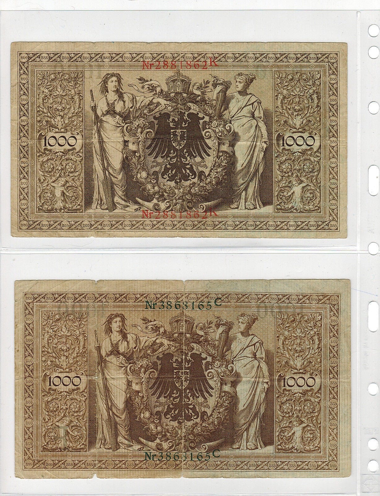 (5) Vario 2C Pocket Pages For Stamp, Currency And Other Collecting Clear Pockets 3 (5) VARIO 2C Pocket Pages for Stamp, Currency and other Collecting Clear Pockets - Image 3