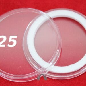25 Genuine Airtite Capsule Holders & 32mm White Rings for $50 1oz Gold Eagles
