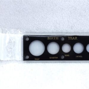 Capital Plastics Black Birth Year US 5 Coin Set Holder / Great Gift Idea / 2x6