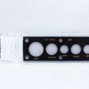 Capital Plastics Black Year US 5 Coin Set Holder / Great Gift Idea / 2x6