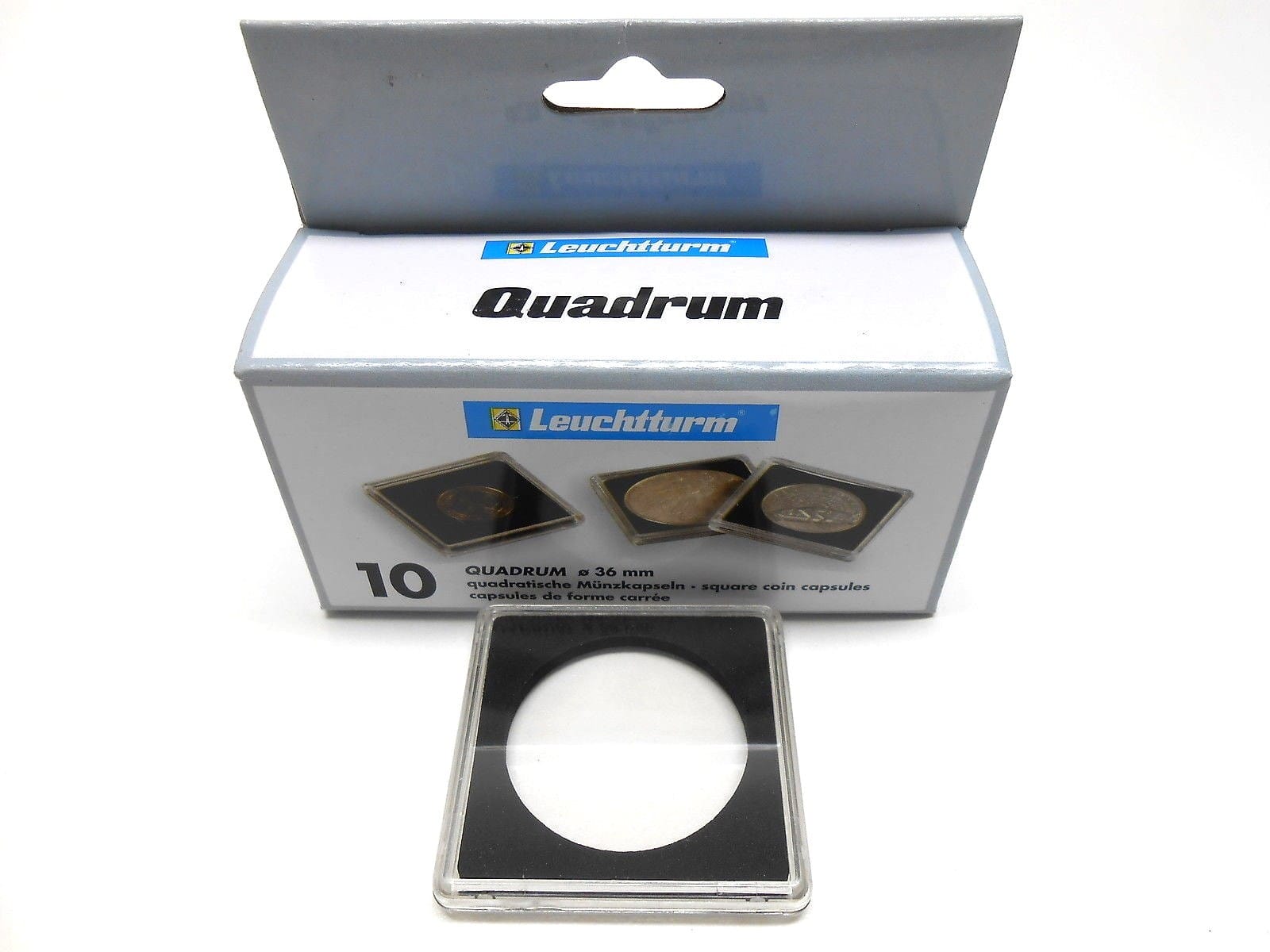 36Mm - 10 Quadrum Square Coin Capsule Holders For 5 Ruble And Other Coins 2 36mm - 10 Quadrum Square Coin Capsule Holders for 5 Ruble and other coins - Image 2