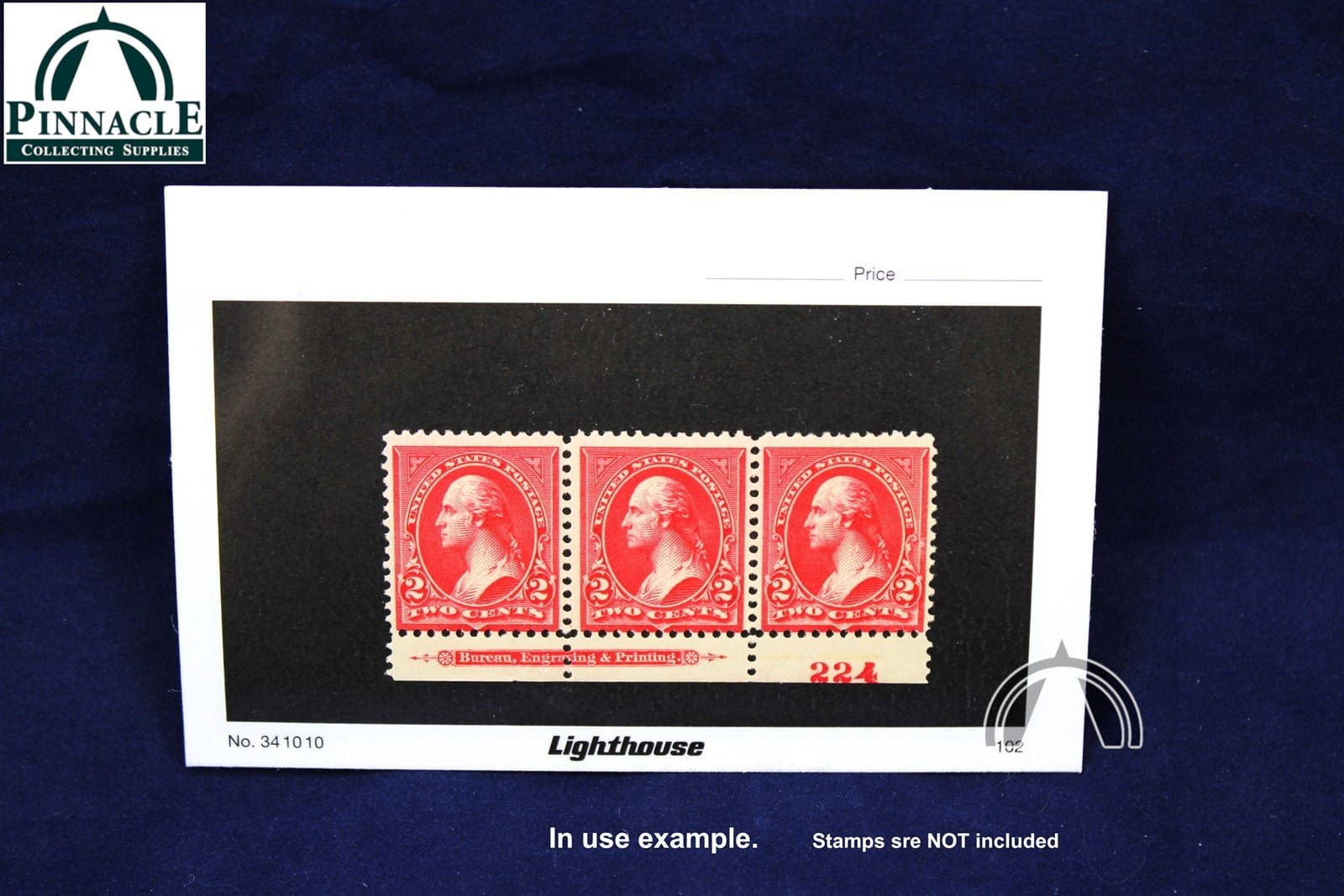 100 Stamp Dealer Catalog Cards, Black Background With Clear Window By Lighthouse 3 100 Stamp Dealer Catalog Cards, Black Background with Clear Window by Lighthouse - Image 3