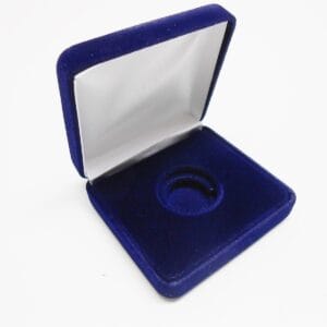 Velvet Display Box w Airtite Coin Capsule Holder, $2 1/2 Gold Liberty 1/4 Eagle