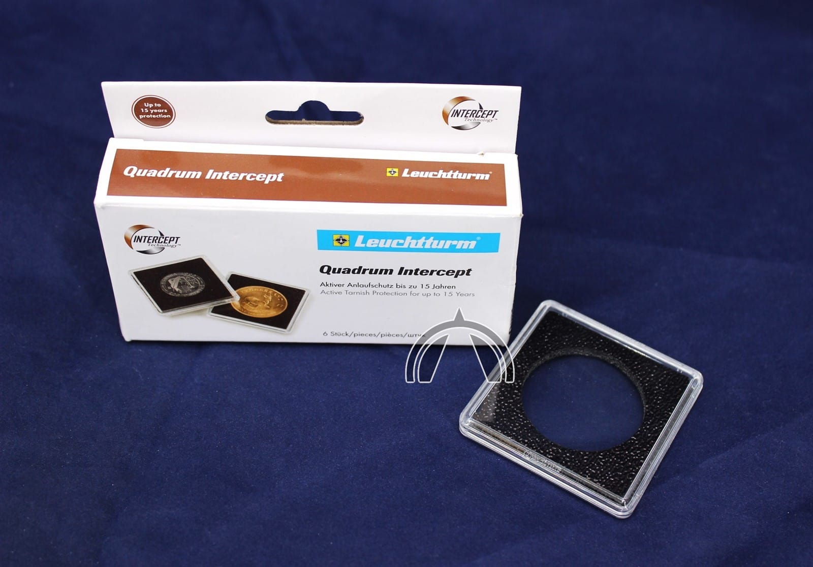 6 Pk 31Mm Quadrum Intercept 2&Quot;X2&Quot; Square Capsules For 1/2Oz Gold Lunar Series Ii 2 6 Pk 31mm QUADRUM INTERCEPT 2"x2" Square Capsules for 1/2oz Gold Lunar Series II - Image 2